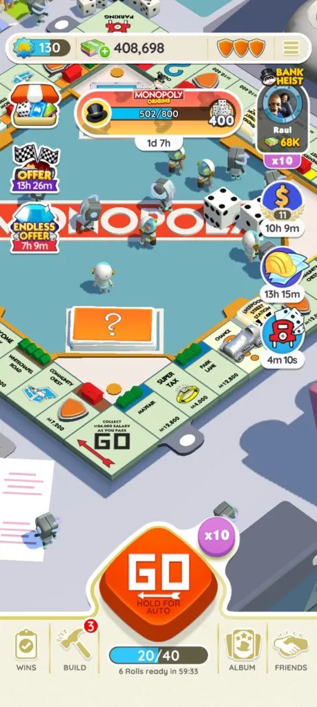 monopoly go free dice links level 15